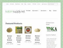 Tablet Screenshot of kratomsupply.net